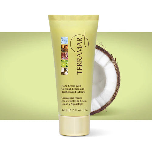 Terramar Crema para Manos con Extractos de Coco, Limón y Algas Rojas